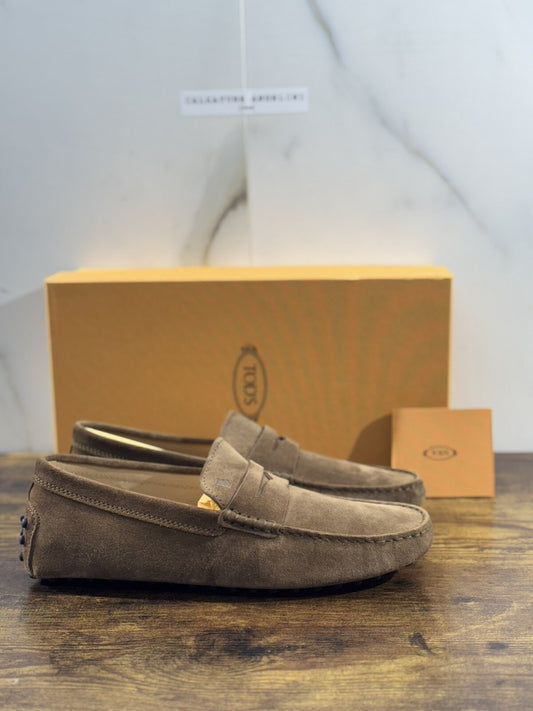 Tod’s Mocassino Uomo Icon Driver Gommino Suede Dark Brown Luxury Tod’s 42