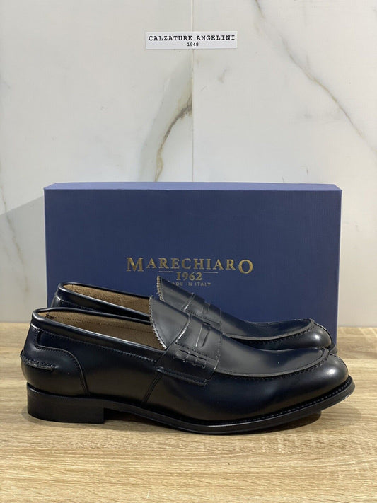 Marechiaro 1962 Mocassino Uomo Pelle Nero Fully Made In Italy 45