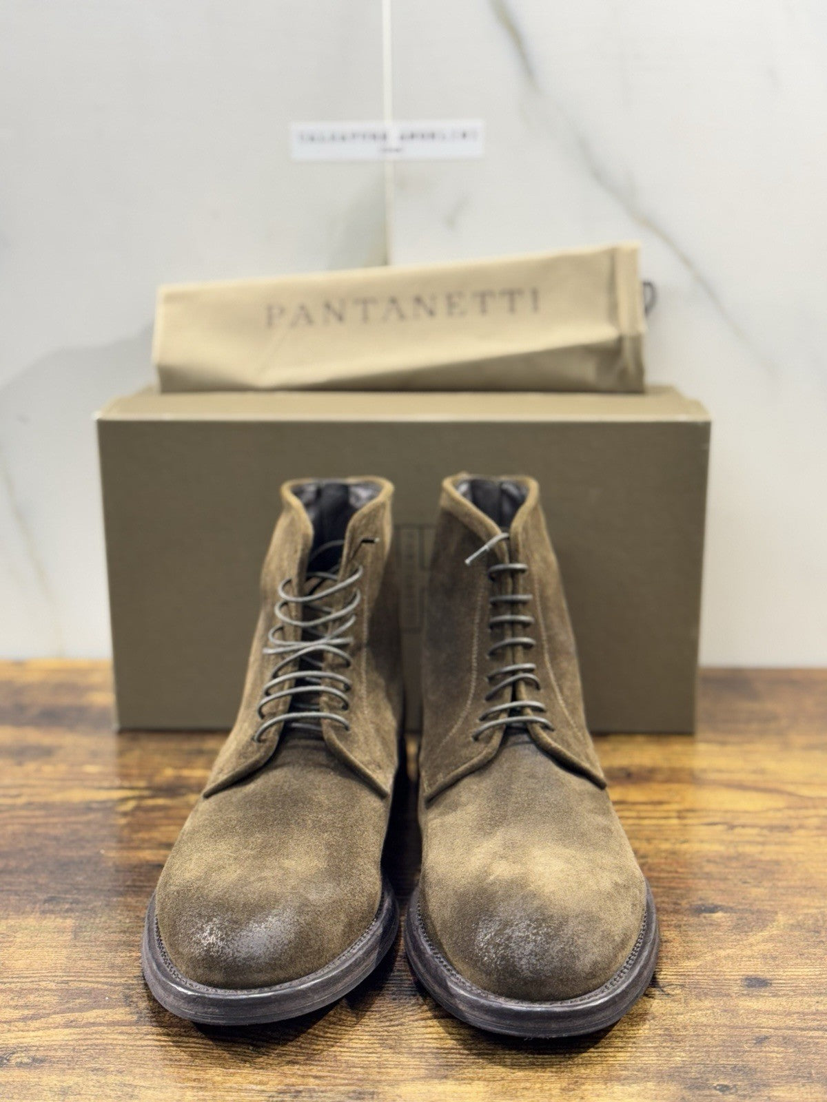 Pantanetti Polacco    Uomo Pelle Suede  Casual Luxury Men Shoe 41