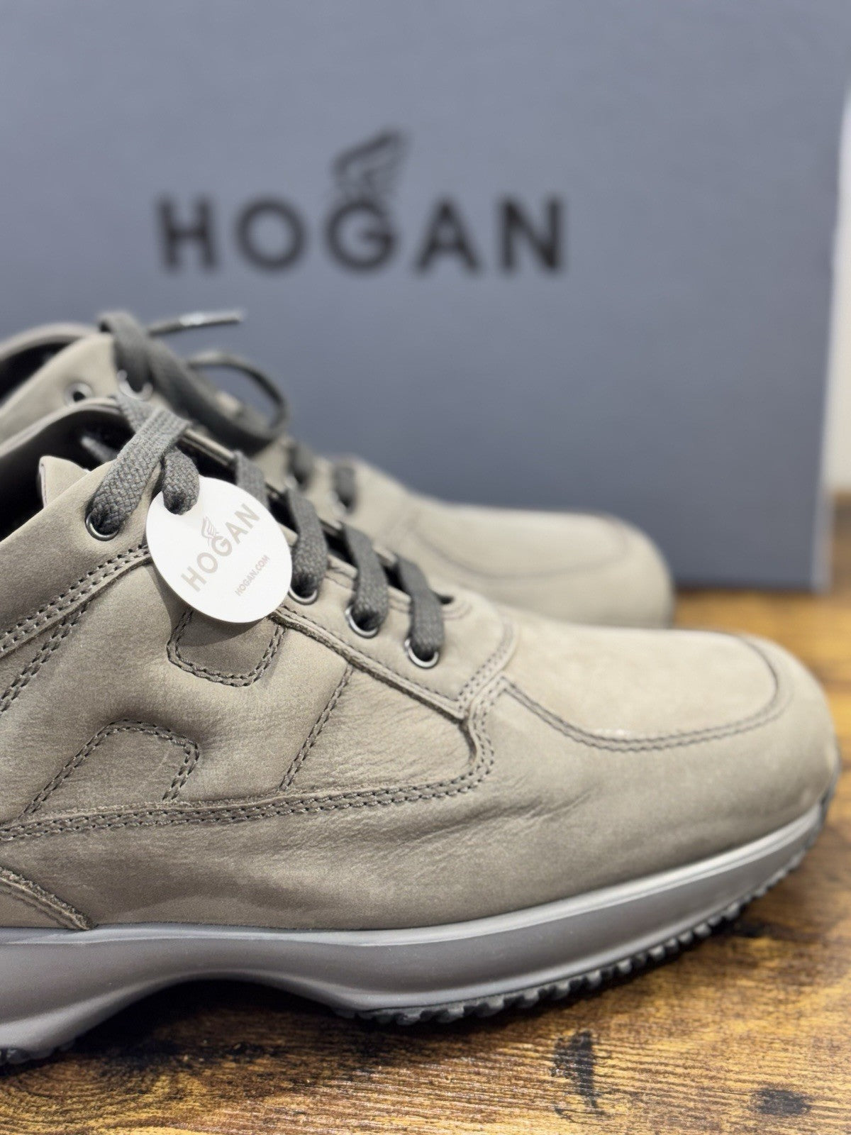 hogan interactive Sneaker Pelle Nabuk Carbone Uomo 41.5