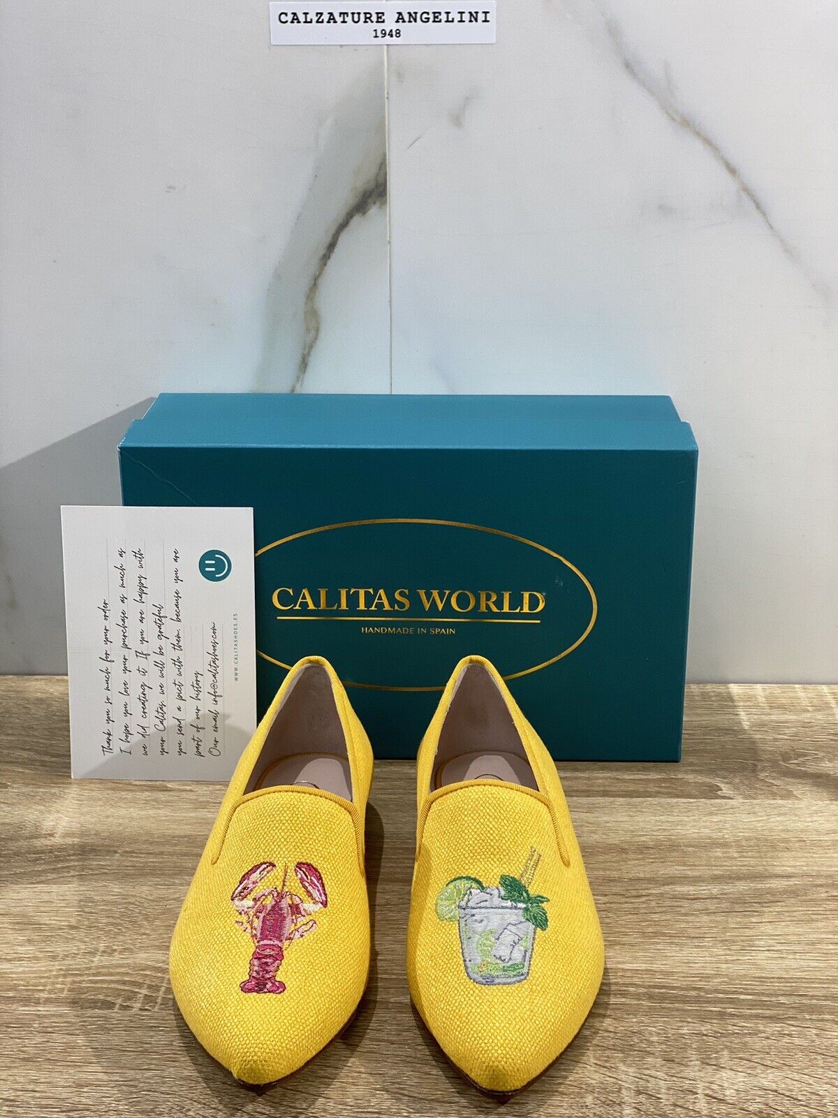 Calitas Mocassino Donna in lino giallo luxury handmade woman shoes 38