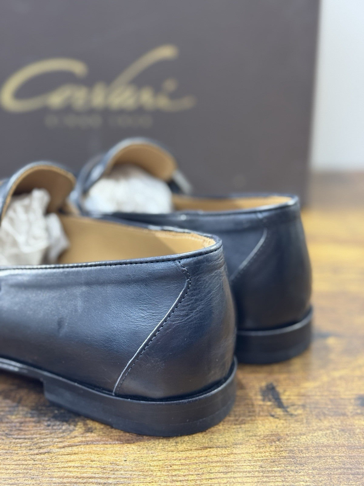 Corvari Scarpa Uomo Doppia Fibbia Pelle Blu  Casual Corvari Uomo 42