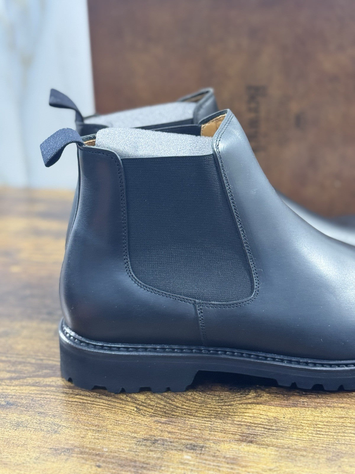 Berwick 1707 Chelsea Boot Uomo Pelle Nero   Fondo Extra light  Uomo 44
