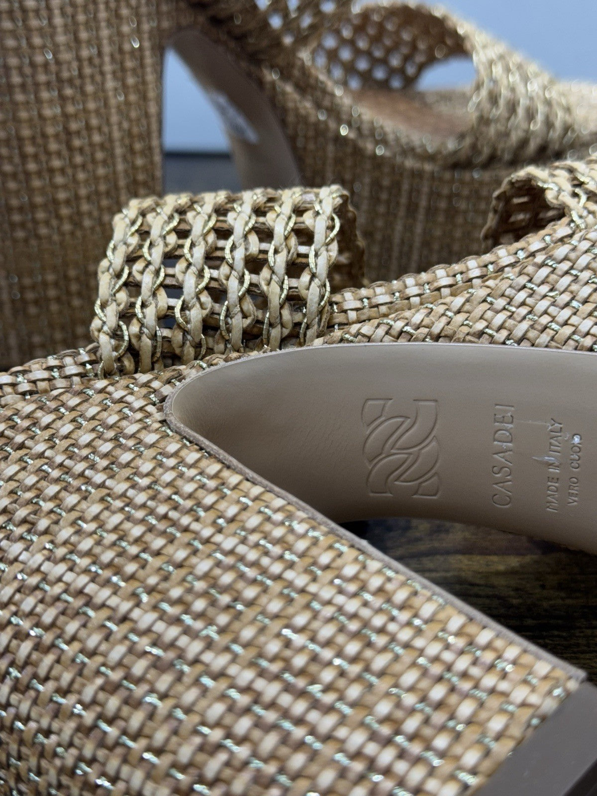Casadei Sandalo Goldeneye Isa Platform Nature Luxury Casadei 37