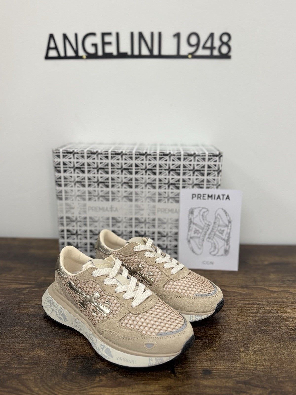 Premiata Lauryn Sneaker Suede Beige  Casual Premiata Donna 36