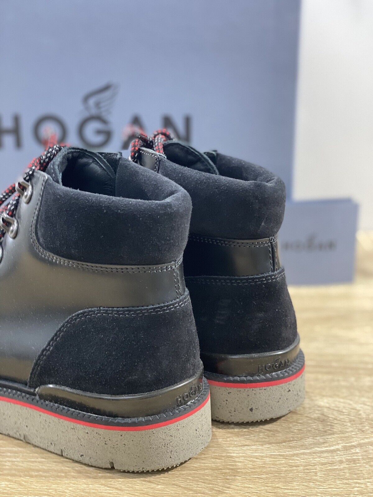 Hogan H334 Pedula Uomo Pelle Nera Casual Boot Men Hogan Luxury Hogan 41.5