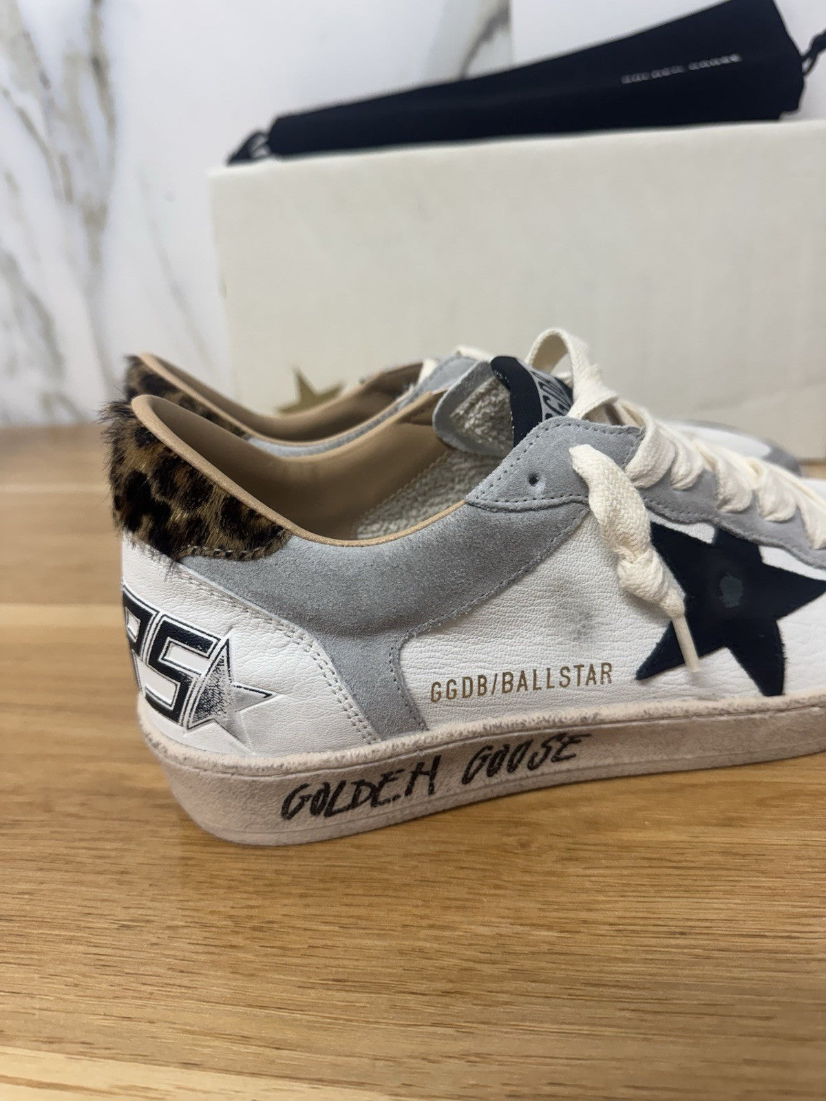 Golden Goose Ball Star White Grey Black Leo   Luxury Golden Goose Uomo 45