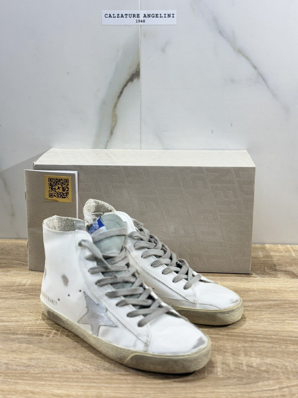 Golden Goose Sneaker Donna Francy Pelle Bianca     Luxury Woman Golden Goose 41