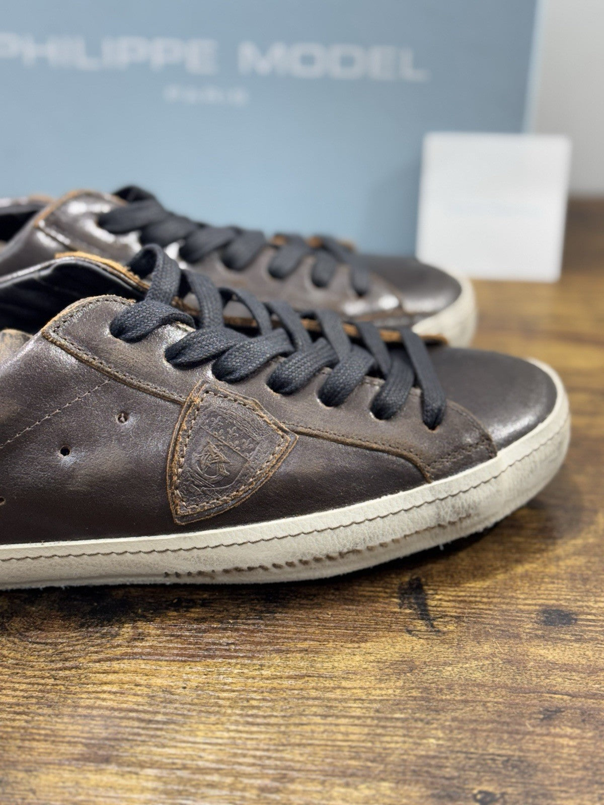 Philippe Model  Paris L u West Couture Pelle Marrone    Casual Uomo 43