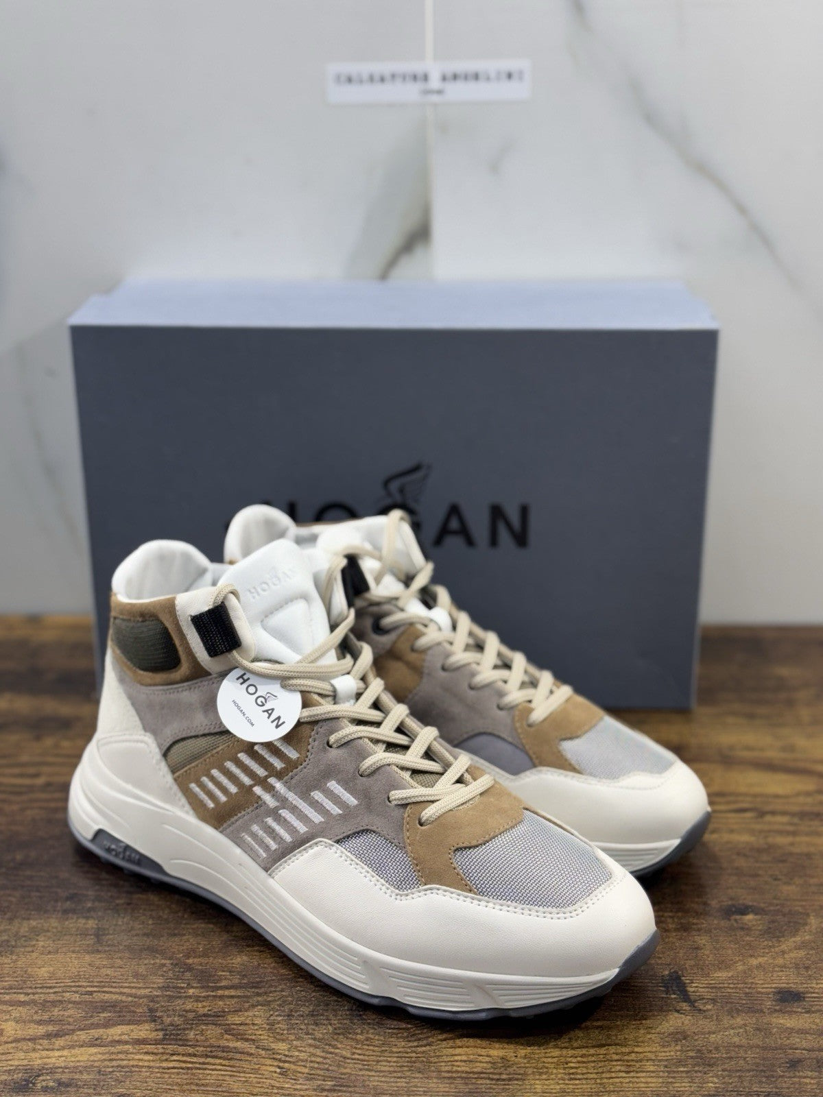 Hogan Hyperlight Trek   Pelle  Beige  Memory Foam Casual Hogan   Uomo 40