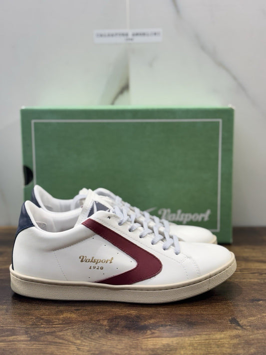 Valsport Tournament    Sneaker Pelle Bianca Blu   Casual  Uomo 41
