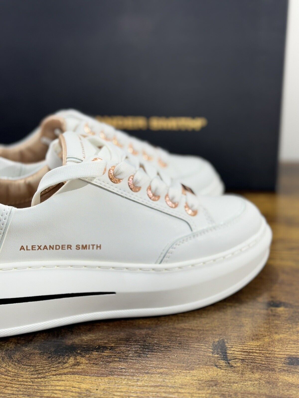 Alexander Smith London Sneaker Donna Lancaster Pelle Bianca 36