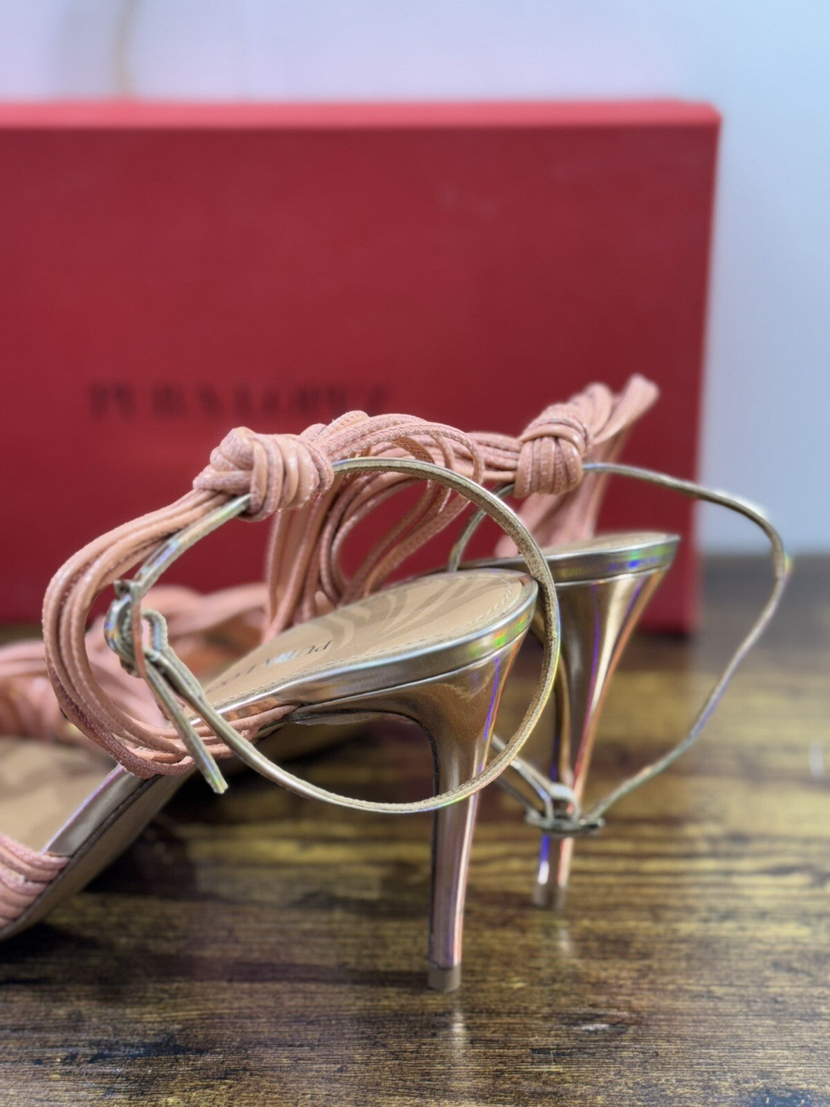 Pura Lopez Sandalo Donna Pelle Nude Casual Sandal 40