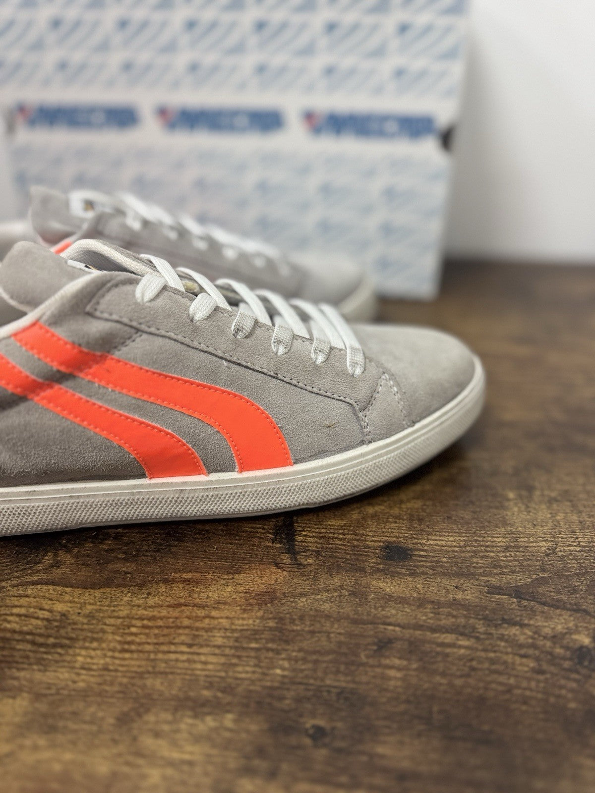 Mecap Sneaker Pelle Suede Grey  Casual 100% Made In Italy Mecap Uomo 44