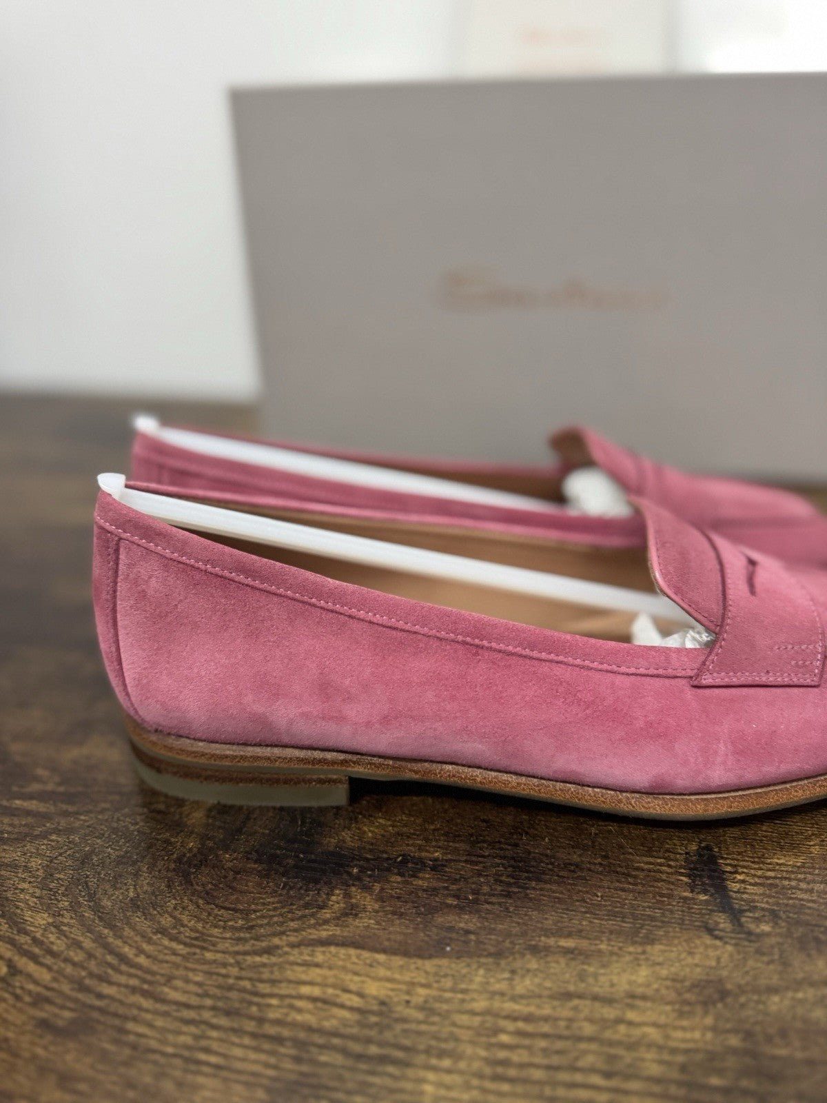 Santoni Mocassino Pelle Suede Rosa  Casual Luxury Santoni Scarpa Donna 39