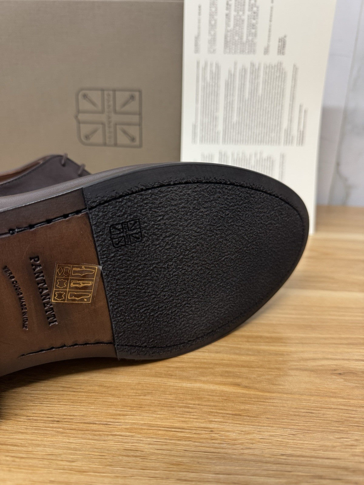Pantanetti Scarpa Derby Pelle Moka  Casual Uomo 41