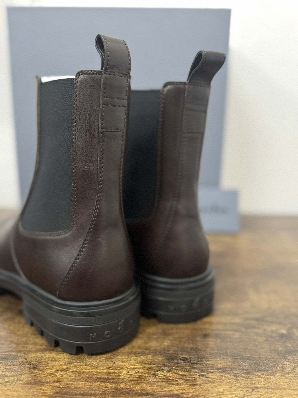 Hogan H673 Chelsea Boot Uomo Pelle  Testa Moro Extra Light Casual Boot Uomo 42.5