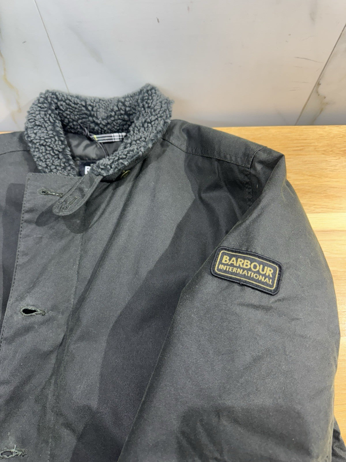 Barbour International MAYBURN WAXED JACKET Sage Casual Uomo S