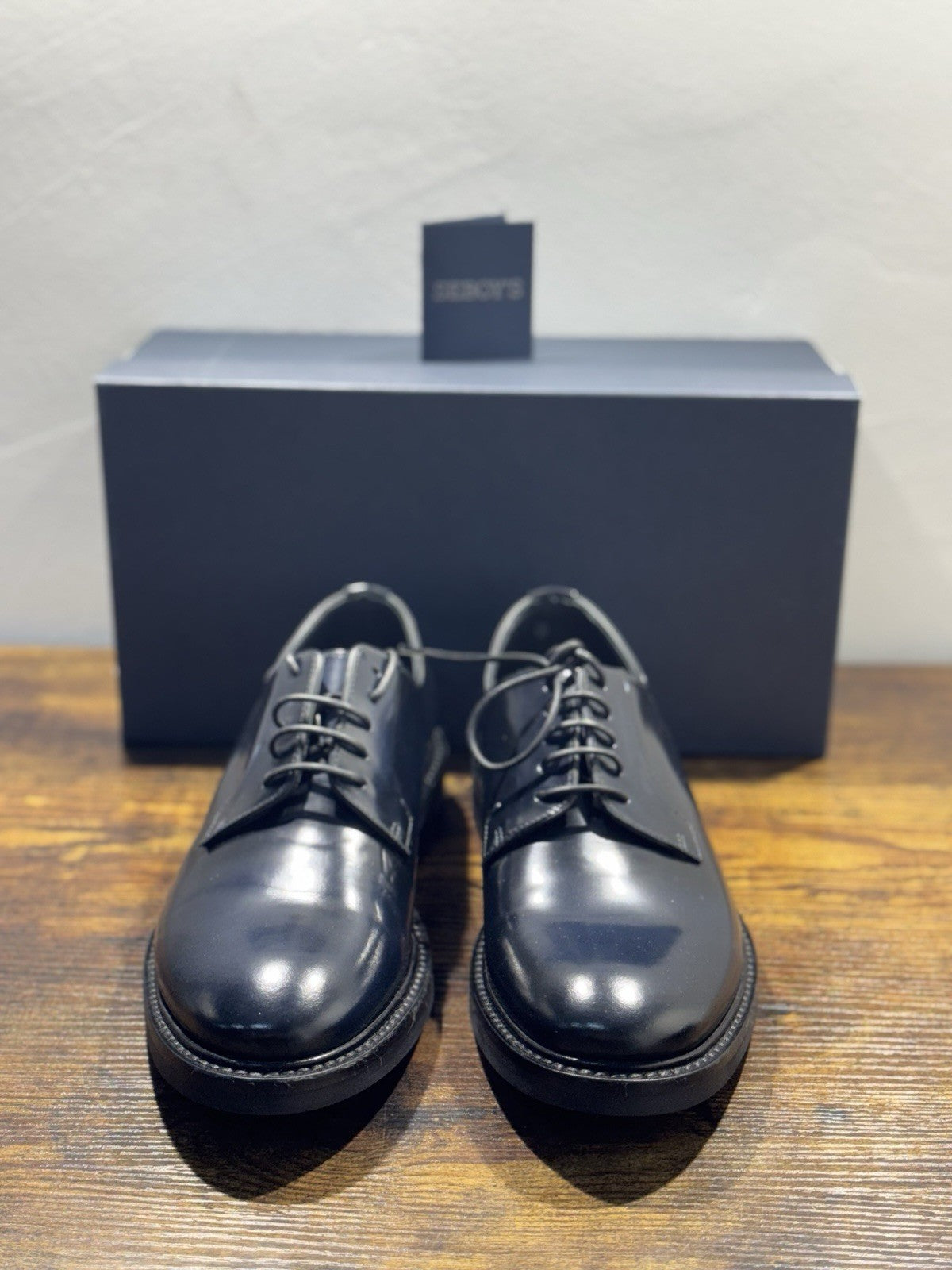 Seboy’s Derby  Pelle Blu Fondo Gomma Made In Italy Uomo 41