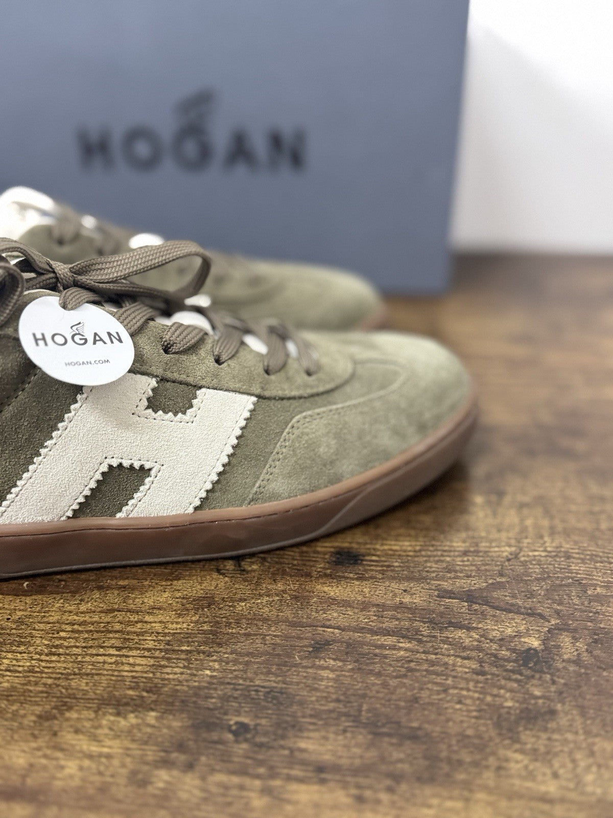 Hogan Cool Sneaker Suede Green   Casual Hogan Scarpa Uomo 43.5