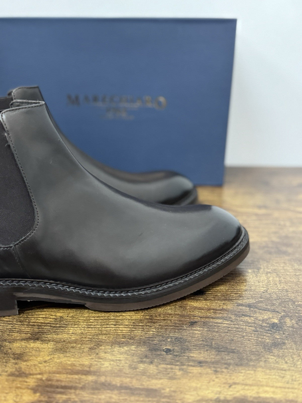 Marechiaro 1962 Chelsea Boot Pelle Marrone Made In Italy Uomo 45