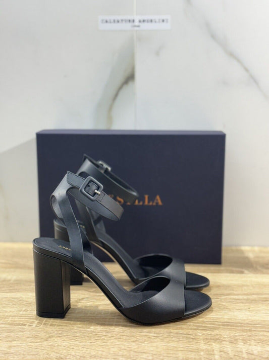 Le silla Sandalo Bulgaro Nero Pelle   Luxury Le Silla Woman Shoes 38