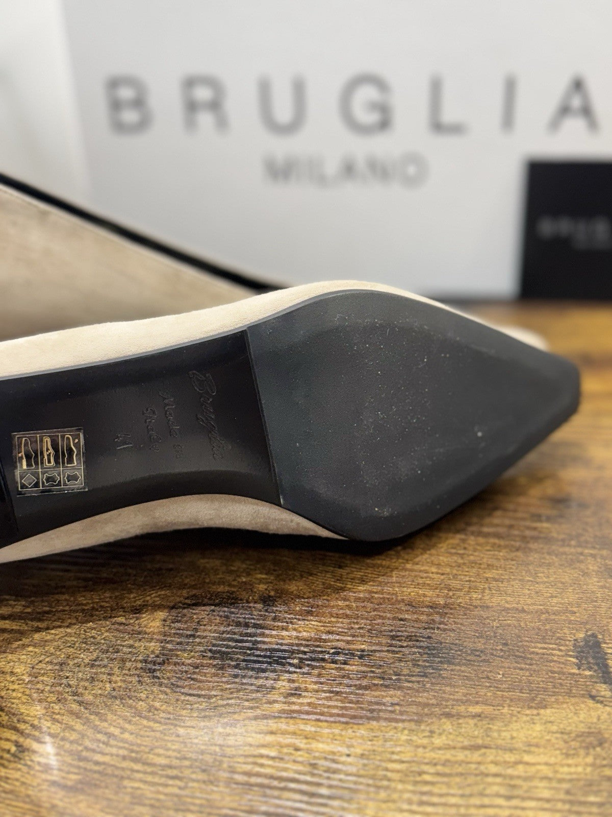 Bruglia Milano Décolleté  Beige ’  Pelle  Top Quality Scarpe Donna 41