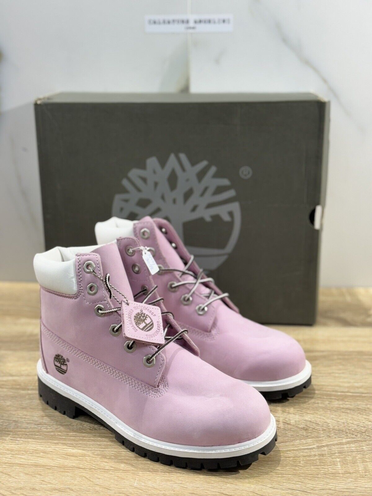 Timberland 6 Inch Pelle  Donna  Boot Pink Pelle Timberland Icon Waterproof 40