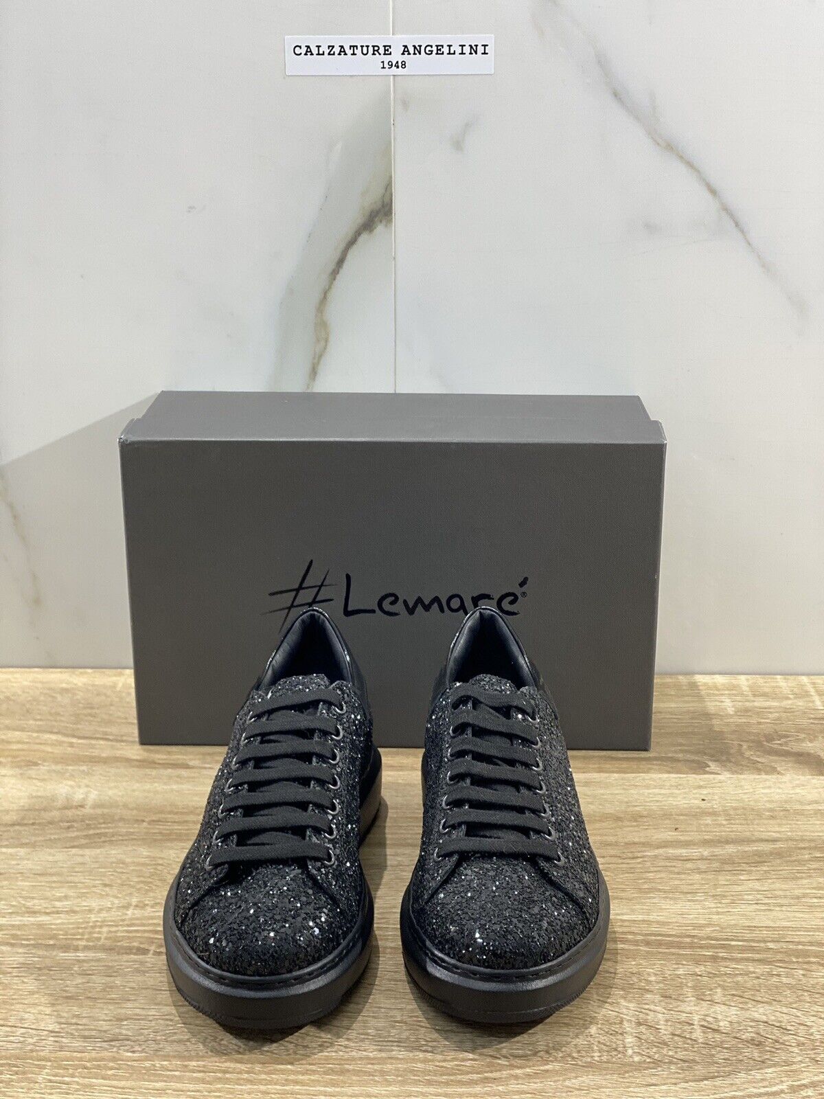 Lemare’ Sneaker donna glitter nero casual shoes Lemare’ donna 36