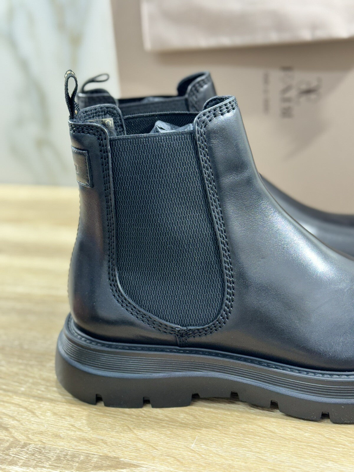 Fabi Chelsea Boot  Uomo Pelle Nera Luxury Handmade Boot Fabi Extra Light 43