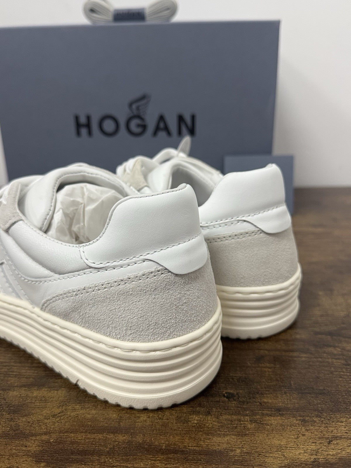 Hogan H630 Sneaker Pelle Bianca   Memory Foam Scarpa Hogan Uomo 44