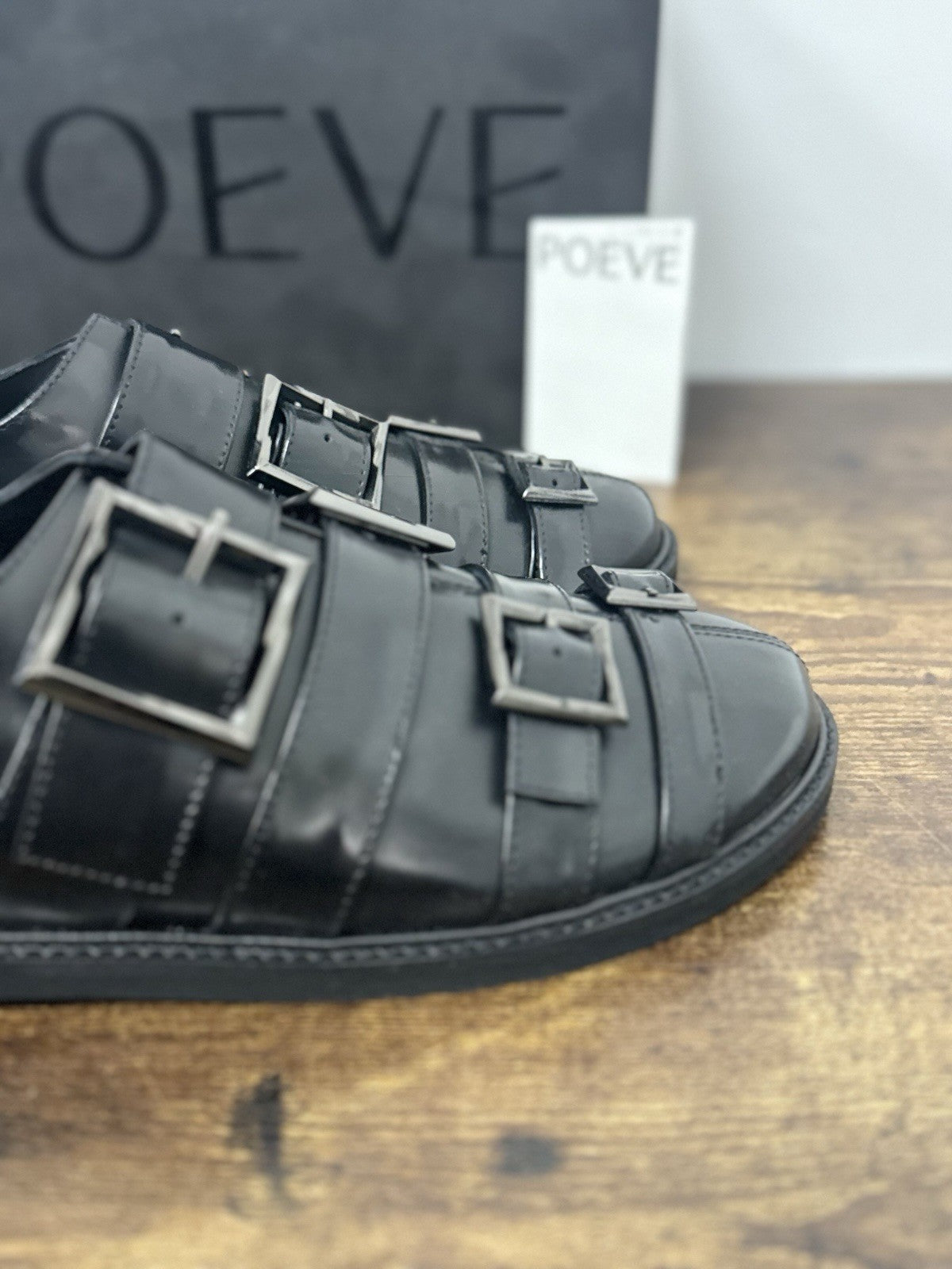 Poeve Mocassino Pelle Nero Causal Donna 36