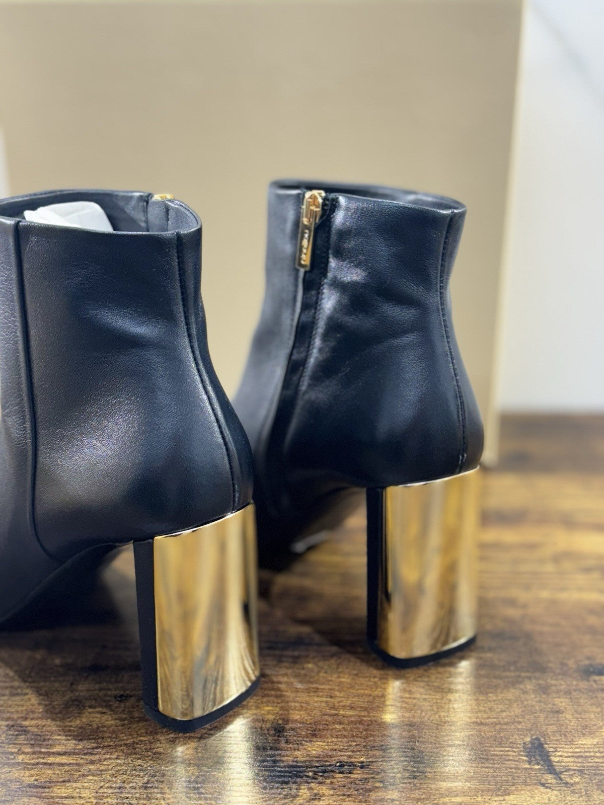 Ninalilou Stivaletto Donna Pelle Nero Con Tacco Luxury Boot 40