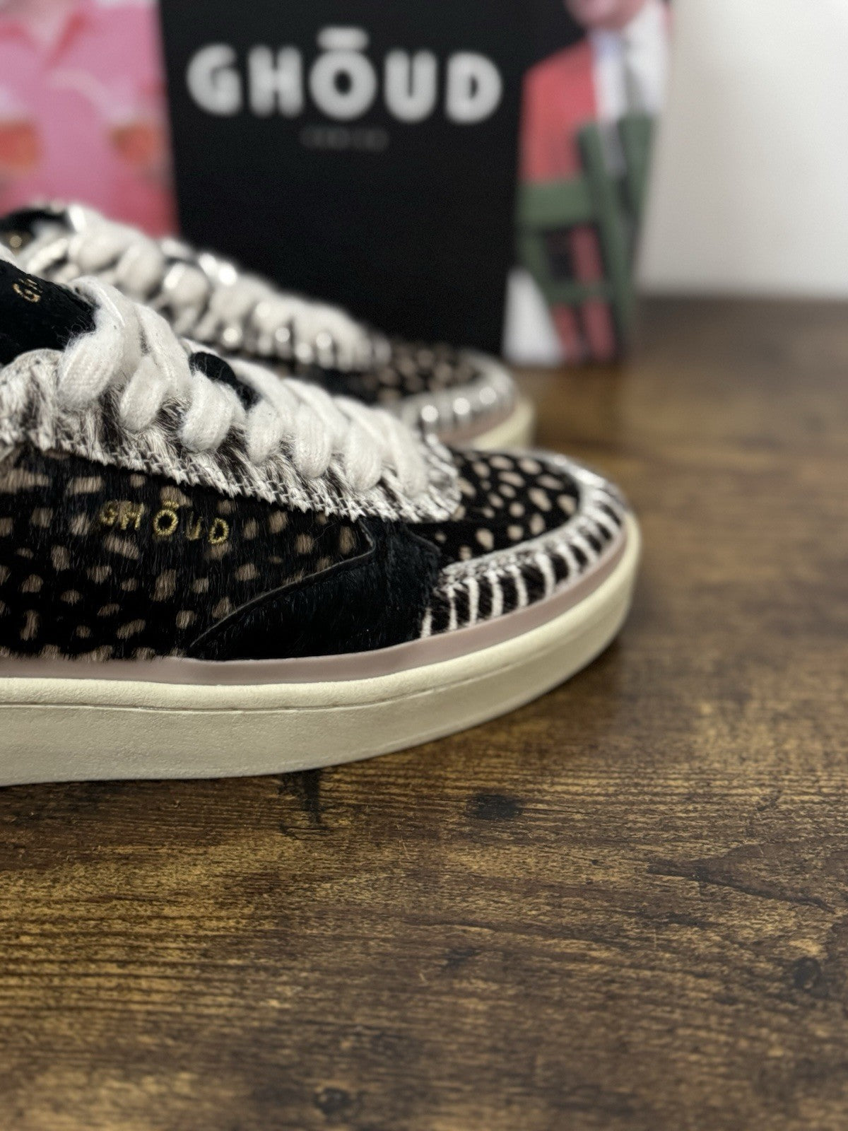 Ghoud Venice Sneaker Pelle Nero Cavallino  Causal Scarpa Ghoud Donna 39