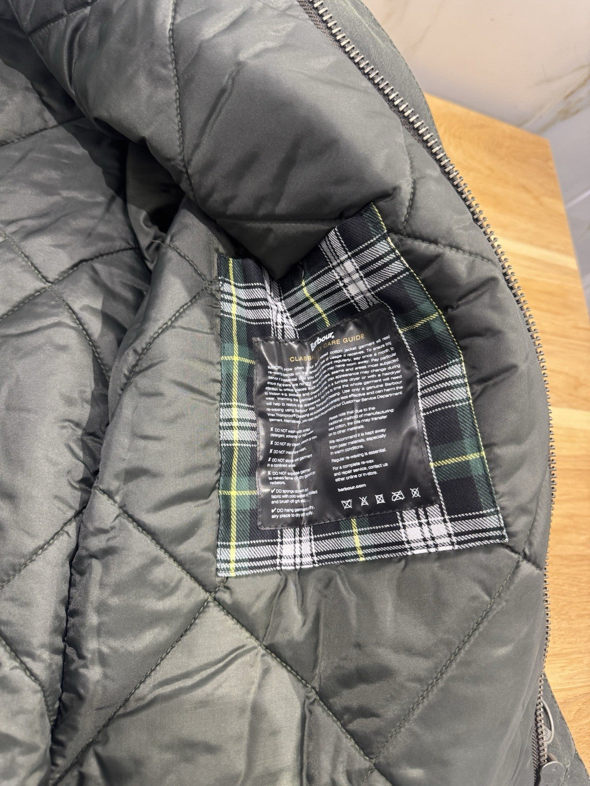 Barbour International MAYBURN WAXED JACKET Sage Casual Uomo S