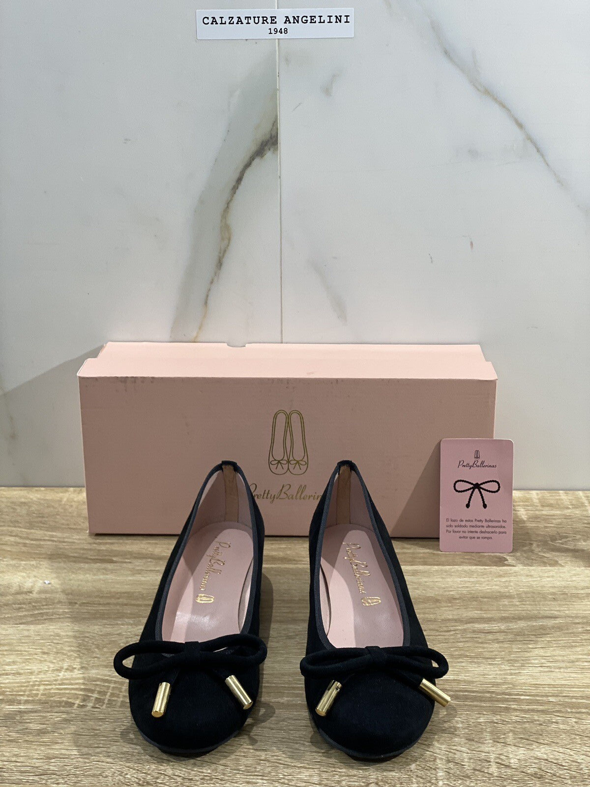 Pretty Ballerinas Scarpa Donna Lindsay Nero Suede Ballerina Donna 36