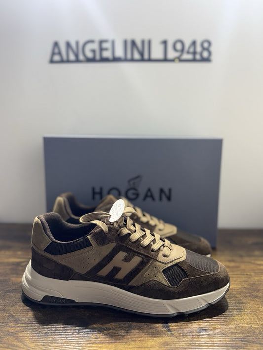 Hogan Hyperlight Sneaker Suede Brown Memory Foam Causal Hogan Uomo 42.5