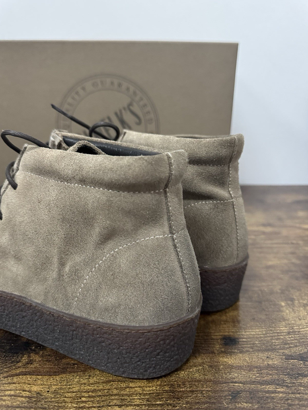 Pawelk’s Polacchino  Suede Taupe  Casual Boot Uomo 40