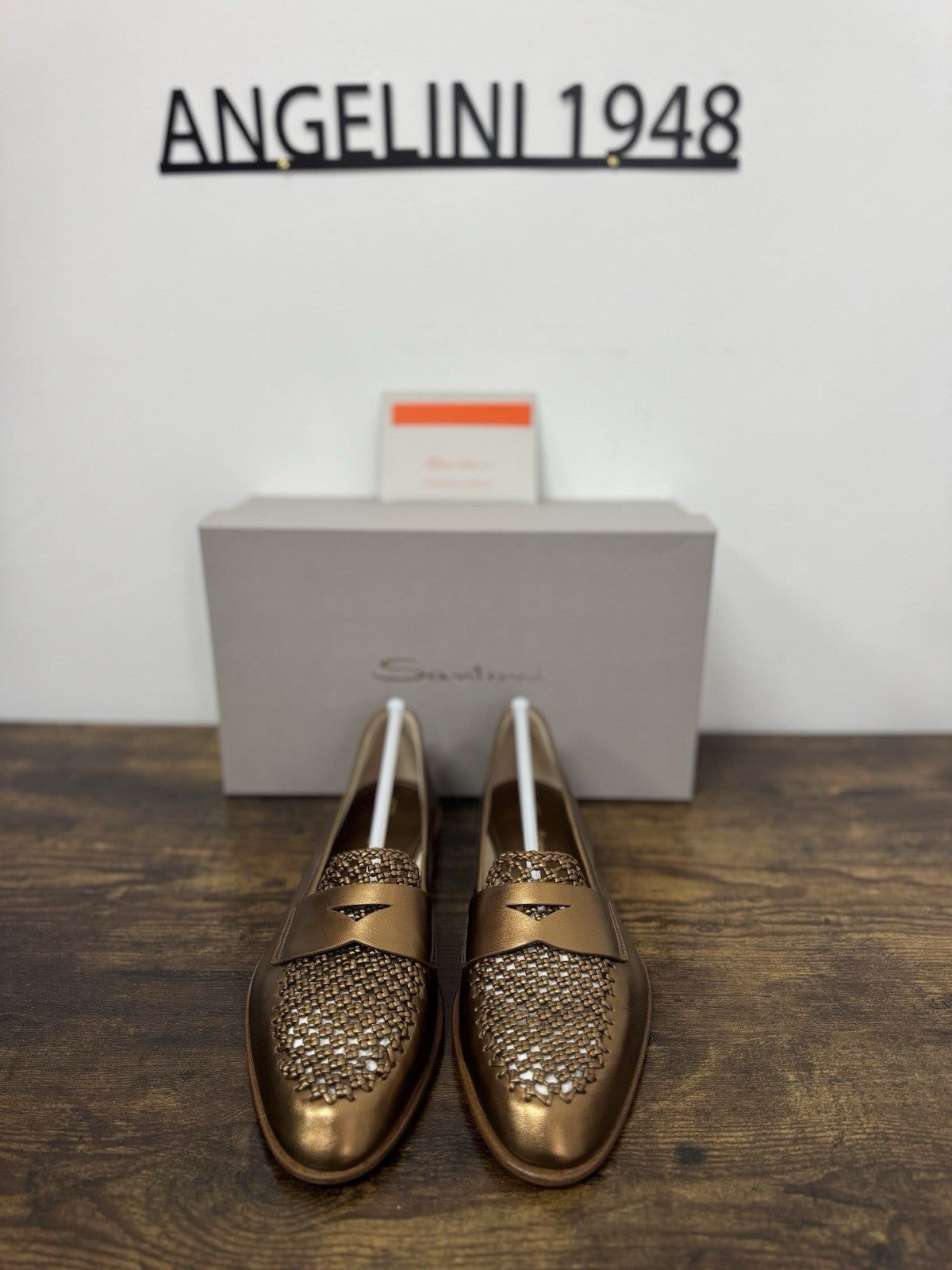 Santoni Mocassino Pelle Bronzo  Casual Luxury Santoni Scarpa Donna 41