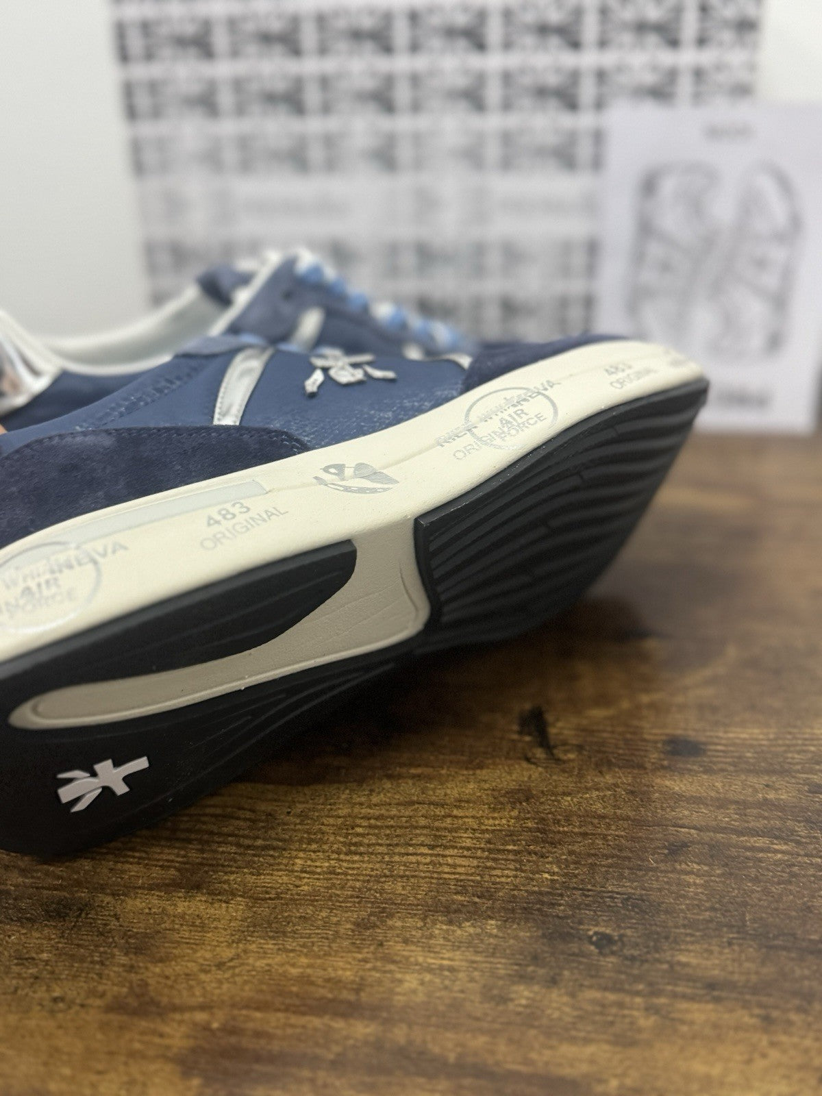 Premiata Cassie  Sneaker Pelle Suede Blu    Casual Premiata Donna 36