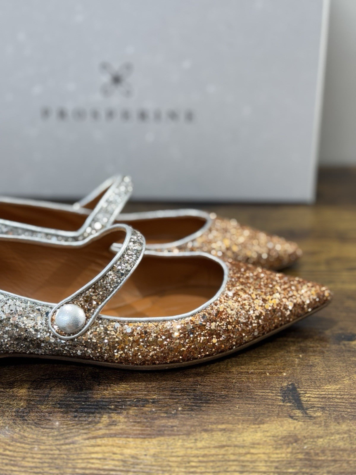 Prosperine Ballerina Crystal Silver Arancio  Casual Donna 37