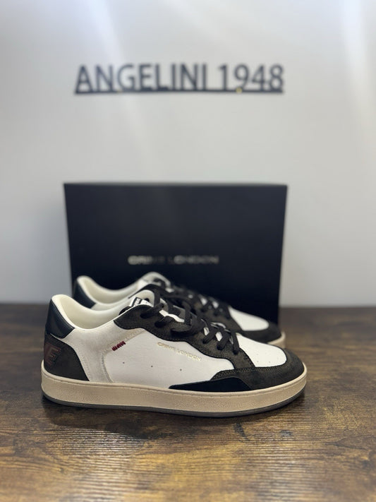 Crime London Sneaker Chelsea  Pelle  Brown Bianca Causal Uomo 45