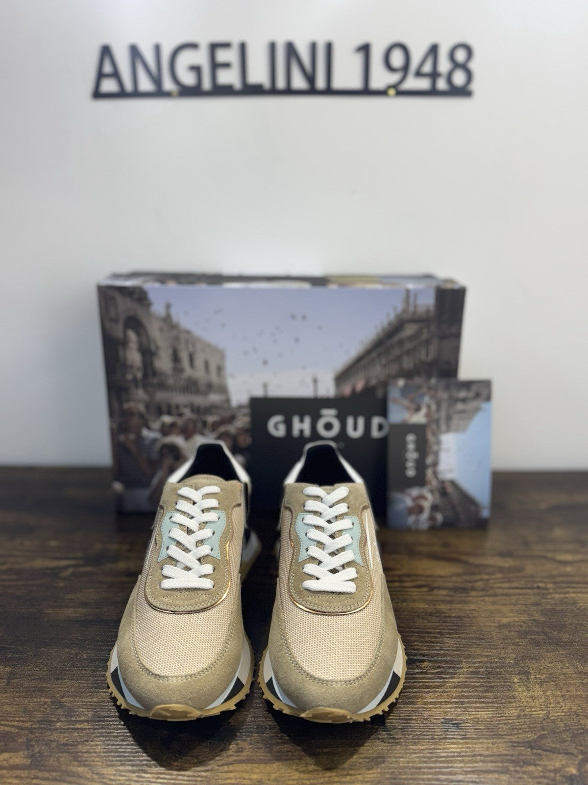 Ghoud Sneaker Donna Rush  Pelle Beige   Casual Woman Sneaker 35