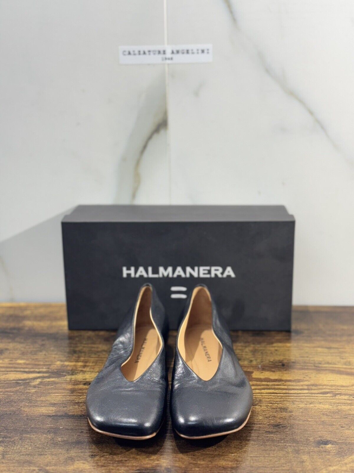 Halmanera Ballerina  Donna        In Pelle Nero  Soft  Luxury Shoes 36