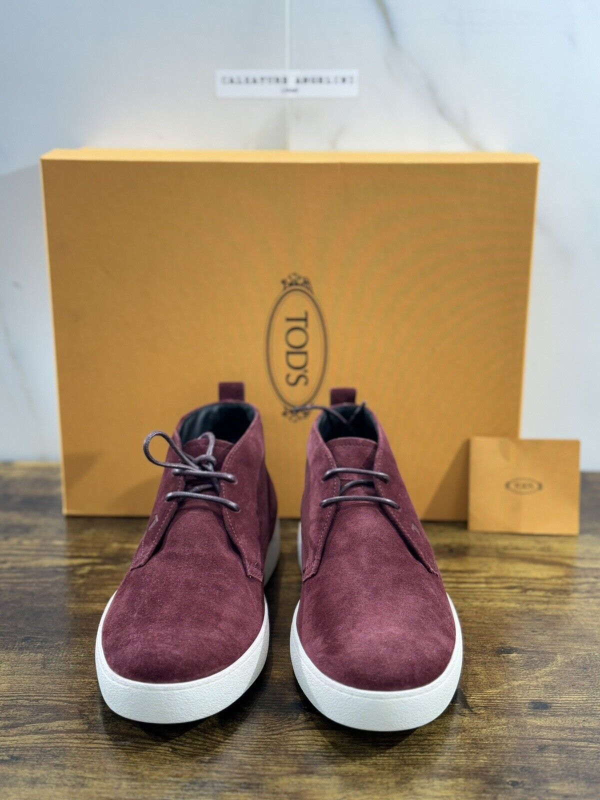 Tod’s Polacco Uomo Casual Suede Bordo’ Luxury Tod’s Boot Men 41.5