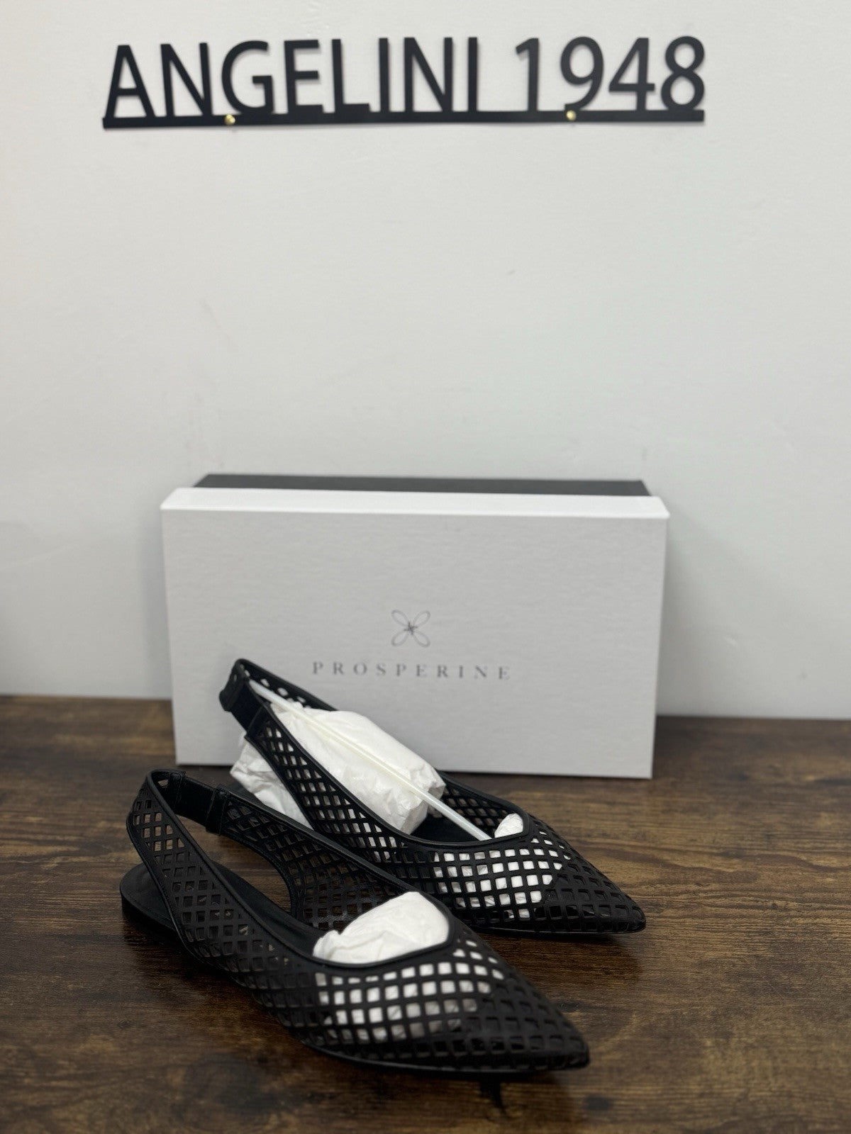 Prosperine Sling Back  Pelle Nappa Traforata   Nero  Casual Scarpa Donna 40