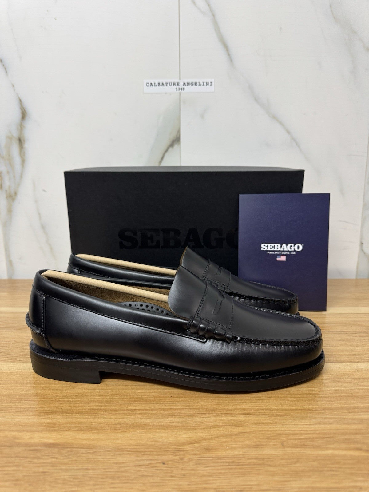 Sebago Classic Dan Pelle Nero Casual Sebago Uomo 42