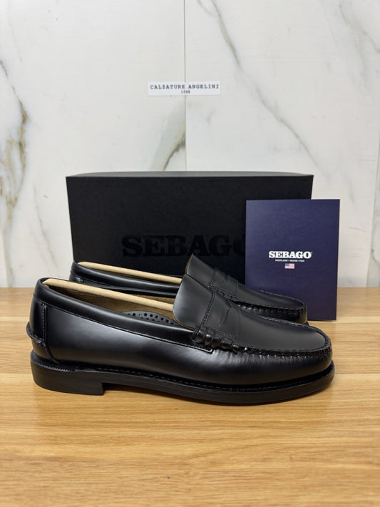 Sebago Classic Dan Pelle Nero Casual Sebago Uomo 42