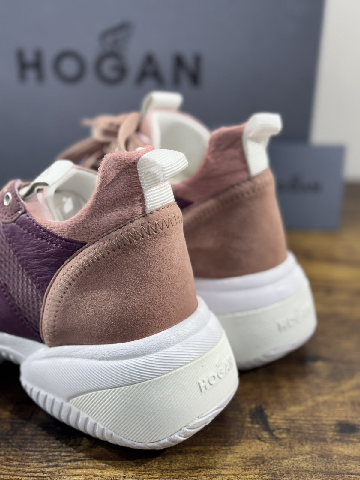 Hogan Interaction Slip On sneaker Donna  extra light  Light Pink   pelle 37