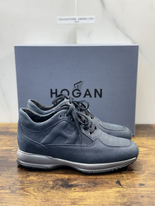 Hogan Interactive Pelle Nabuk Blu Casual Scarpa Hogan Uomo 41